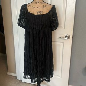 Hayden babydoll dress in black